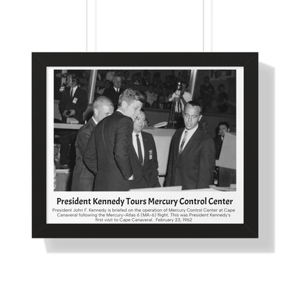 President Kennedy Tours Mercury Control Center, 1962