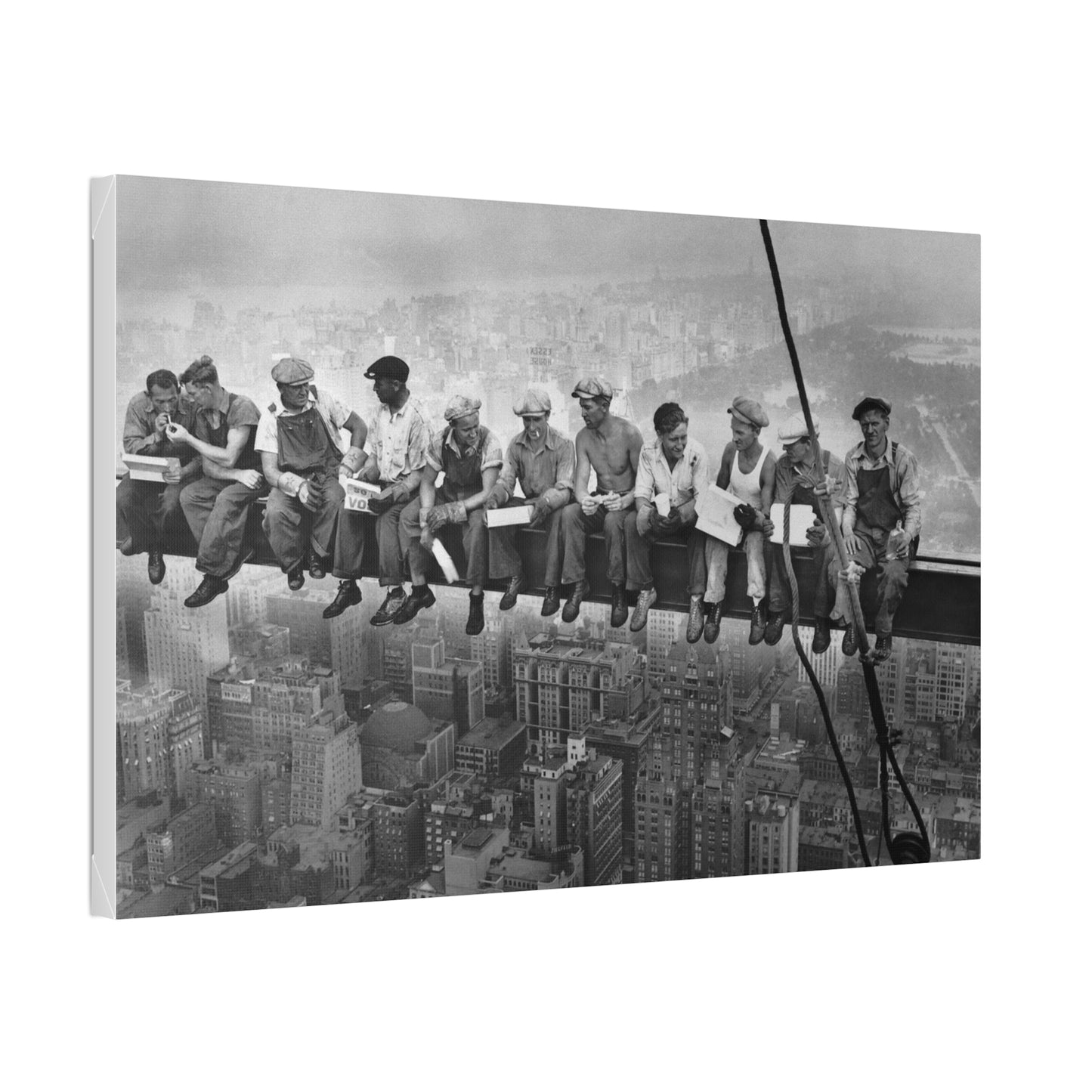 Lunch atop a Skyscraper, New York City, 1932 Stretched Canvas