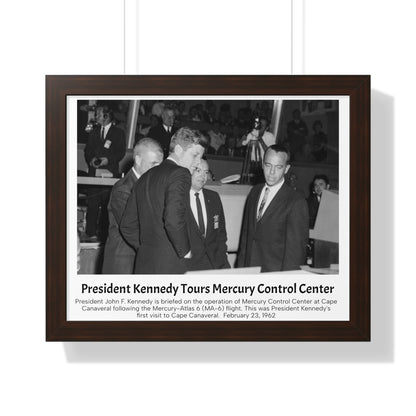 President Kennedy Tours Mercury Control Center, 1962