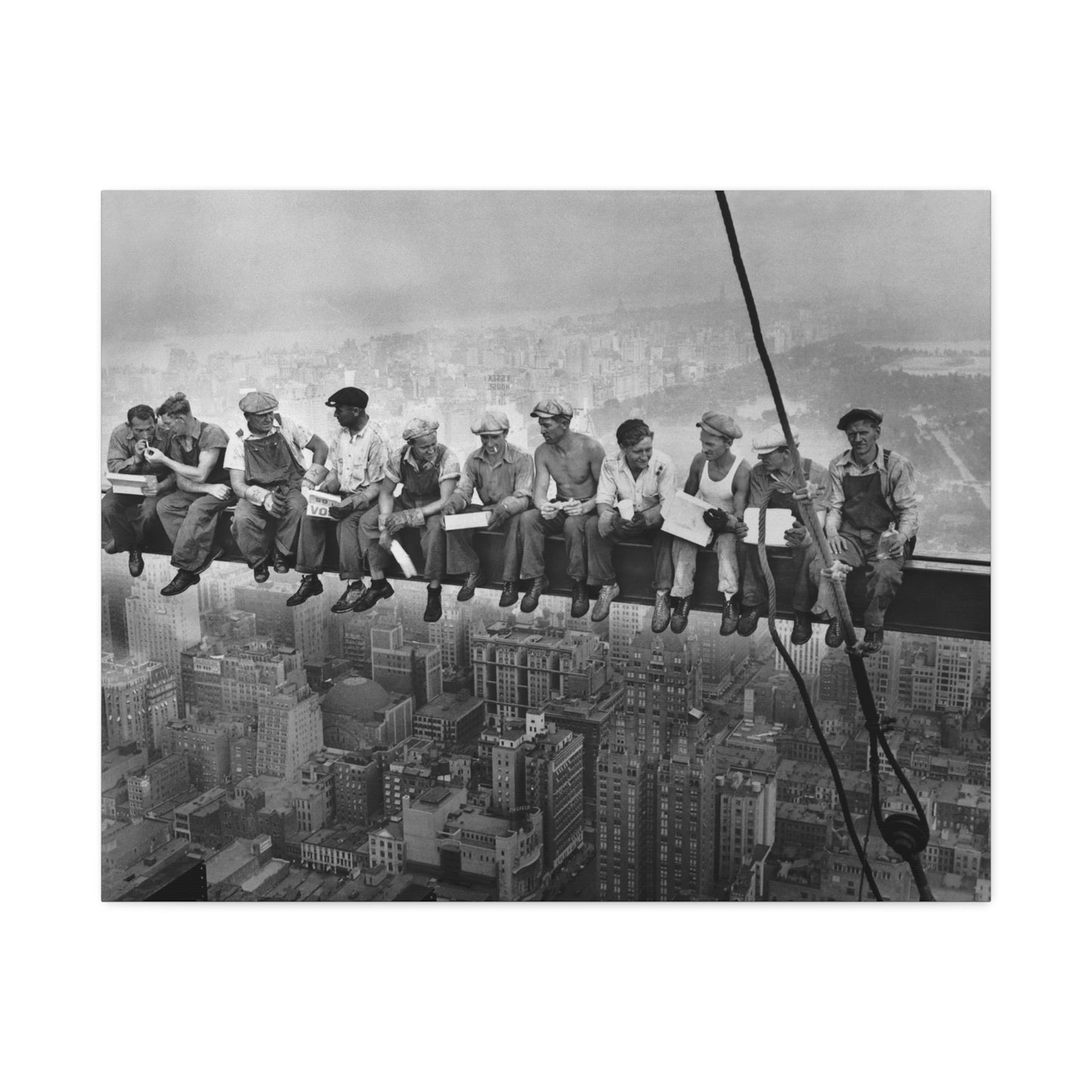 Lunch atop a Skyscraper, New York City, 1932 Stretched Canvas