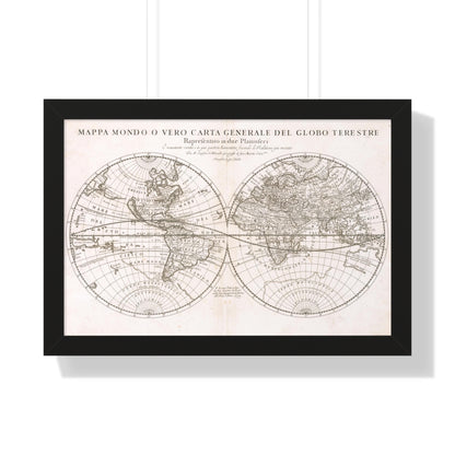 Map of the World, Giacomo Giovanni Rossi, 1674