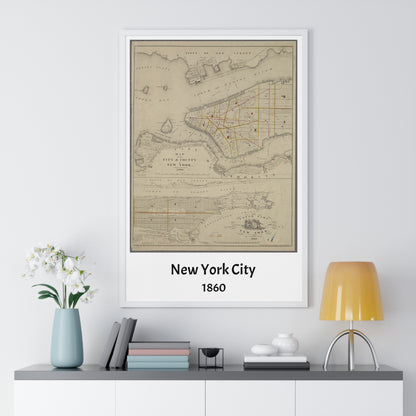 Map of New York City, 1860