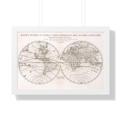 Map of the World, Giacomo Giovanni Rossi, 1674