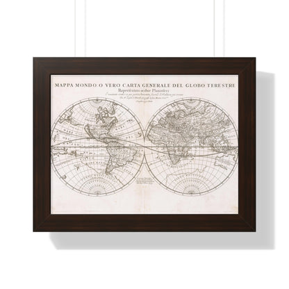 Map of the World, Giacomo Giovanni Rossi, 1674