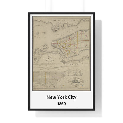 Map of New York City, 1860