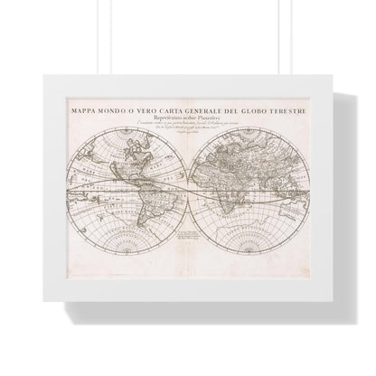 Map of the World, Giacomo Giovanni Rossi, 1674