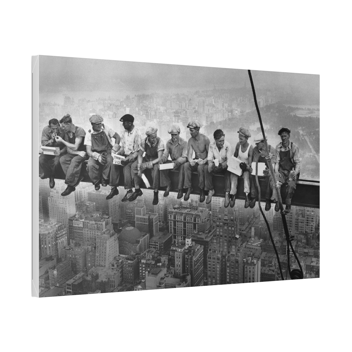 Lunch atop a Skyscraper, New York City, 1932 Stretched Canvas