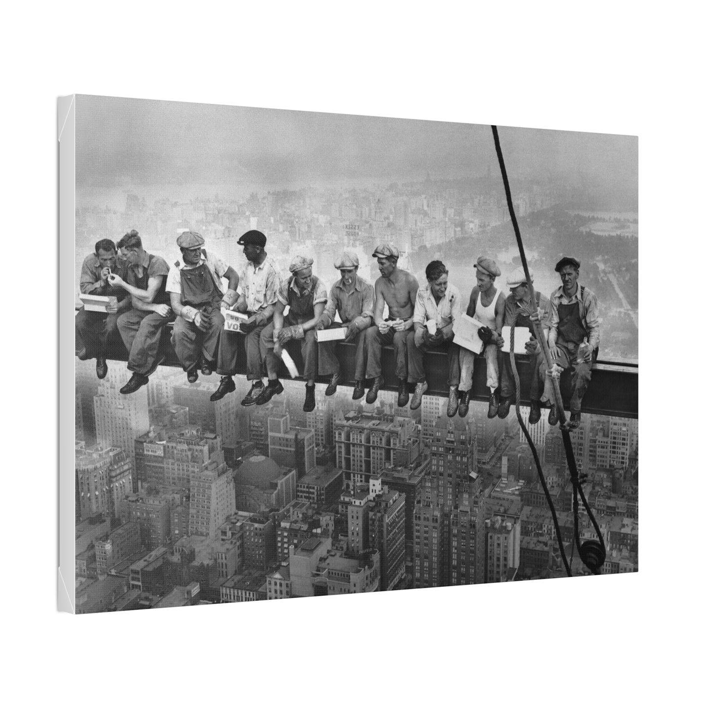 Lunch atop a Skyscraper, New York City, 1932 Stretched Canvas