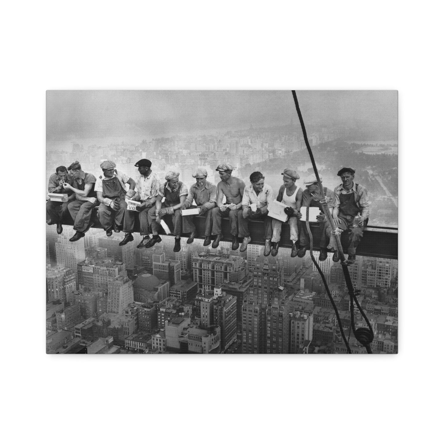 Lunch atop a Skyscraper, New York City, 1932 Stretched Canvas