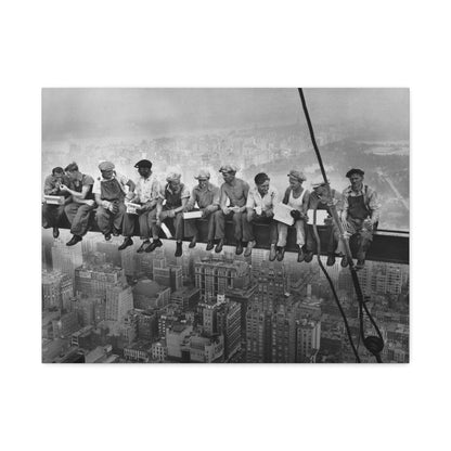 Lunch atop a Skyscraper, New York City, 1932 Stretched Canvas