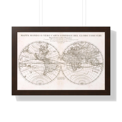 Map of the World, Giacomo Giovanni Rossi, 1674