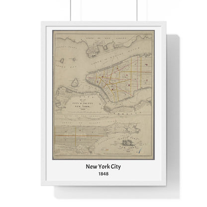 Map of New York City, 1860