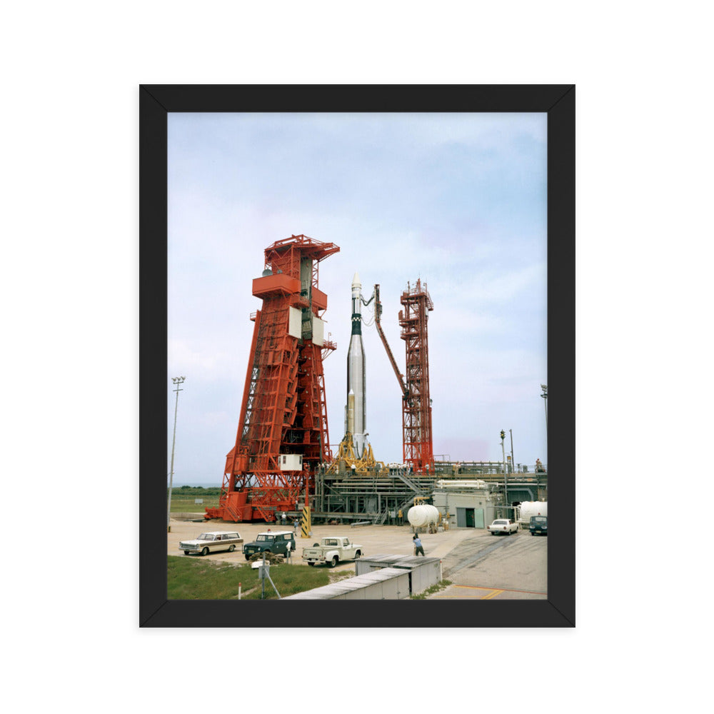 Agena Target Docking Vehicle, 1966, Framed Poster