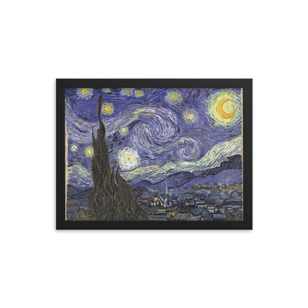 The Starry Night, Van Gogh, Framed poster