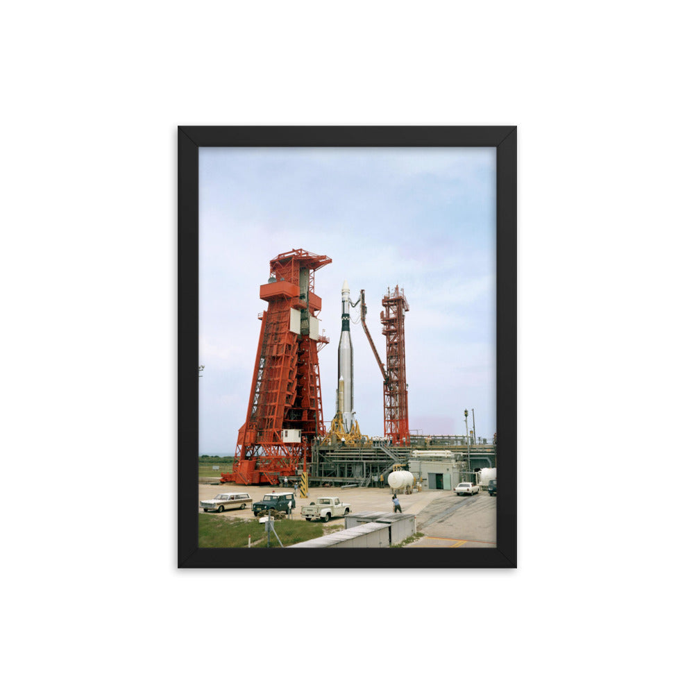 Agena Target Docking Vehicle, 1966, Framed Poster