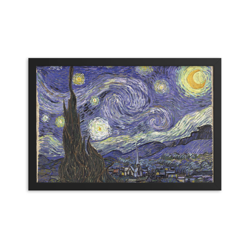 The Starry Night, Van Gogh, Framed poster