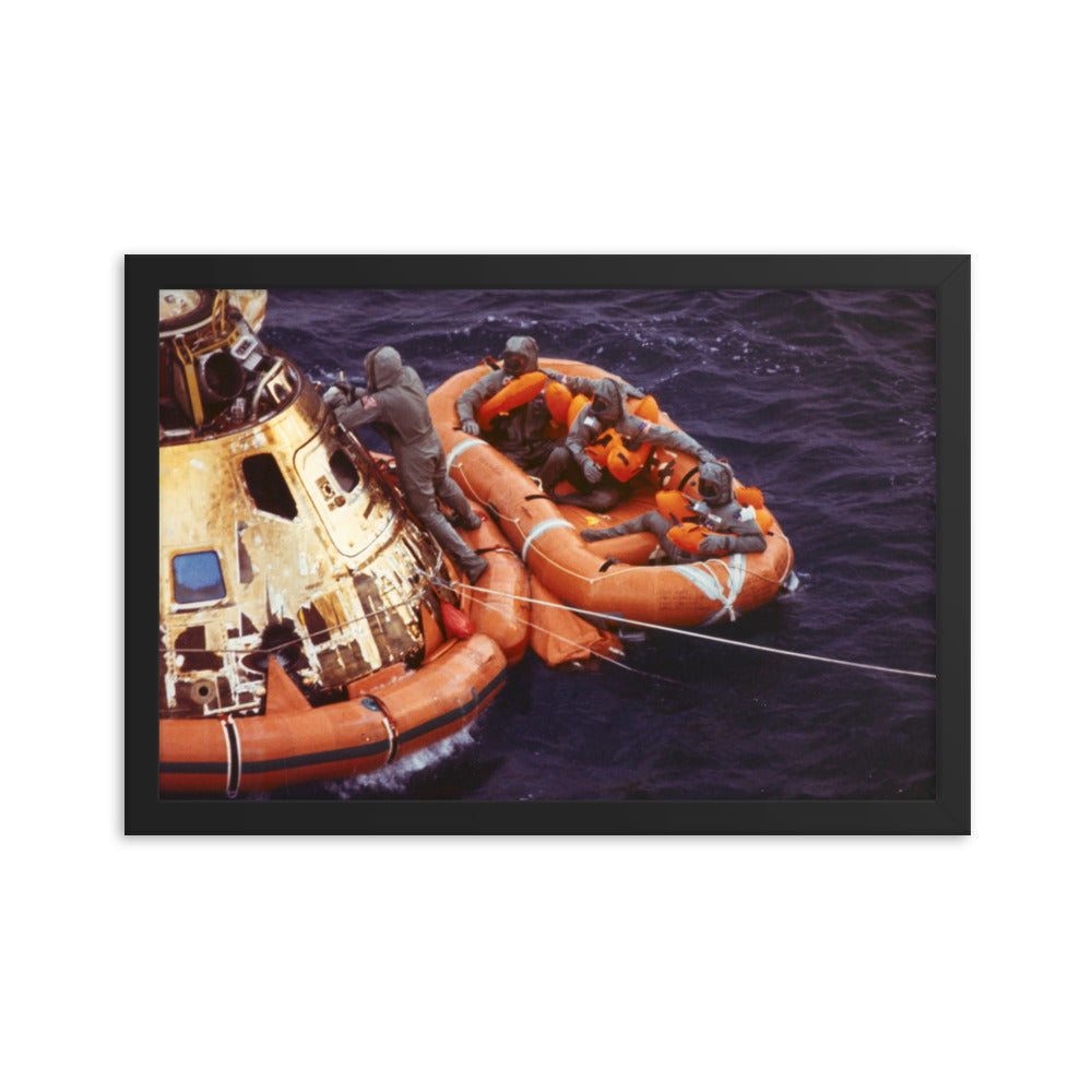 Apollo 11 Recovery Area, 1969, Framed Poster