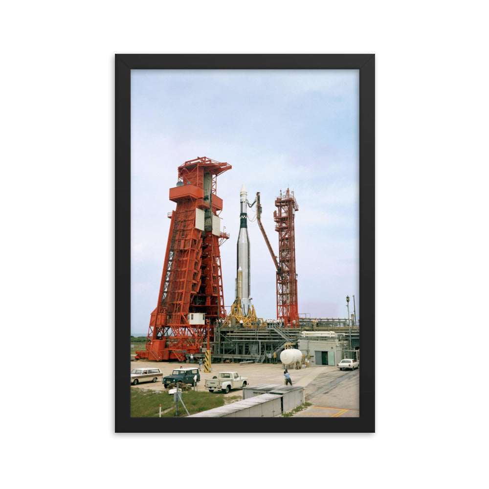 Agena Target Docking Vehicle, 1966, Framed Poster