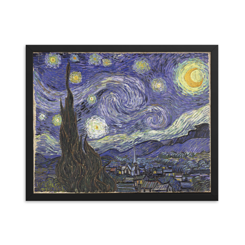 The Starry Night, Van Gogh, Framed poster