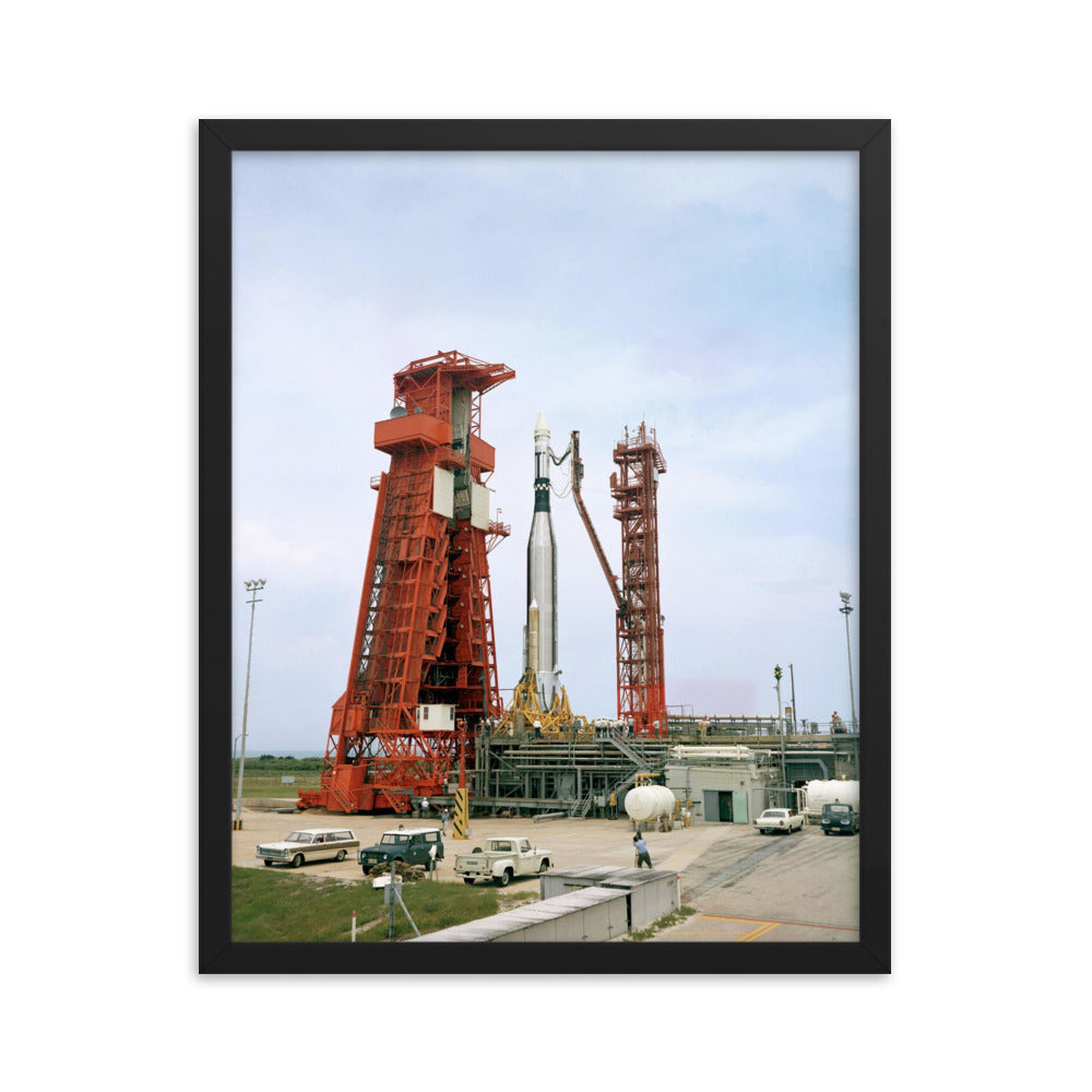 Agena Target Docking Vehicle, 1966, Framed Poster