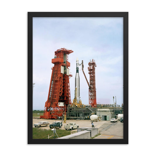 Agena Target Docking Vehicle, 1966, Framed Poster