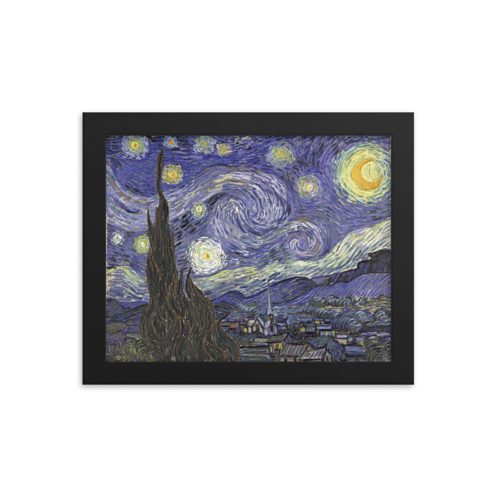 The Starry Night, Van Gogh, Framed poster