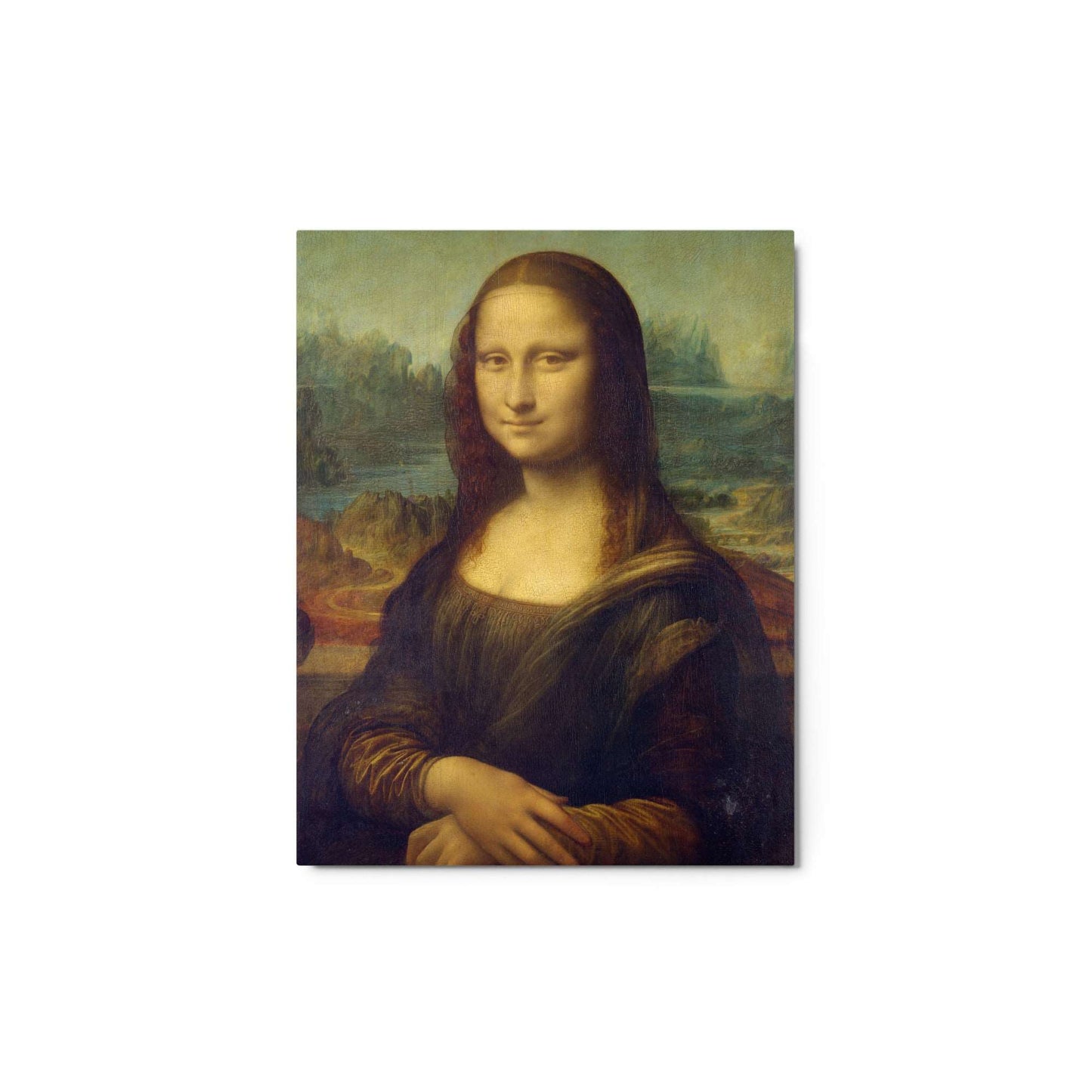 Mona Lisa, by Leonardo da Vinci, Metal Print