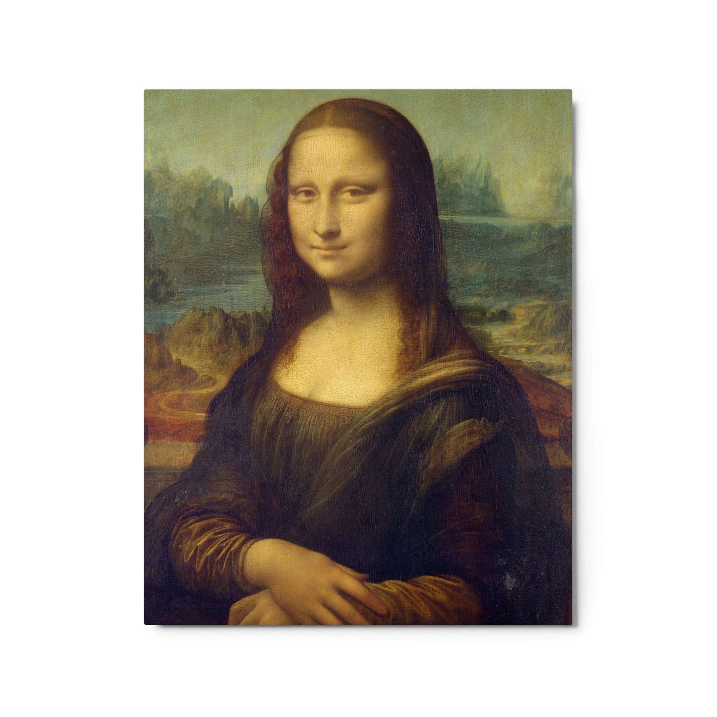 Mona Lisa, by Leonardo da Vinci, Metal Print