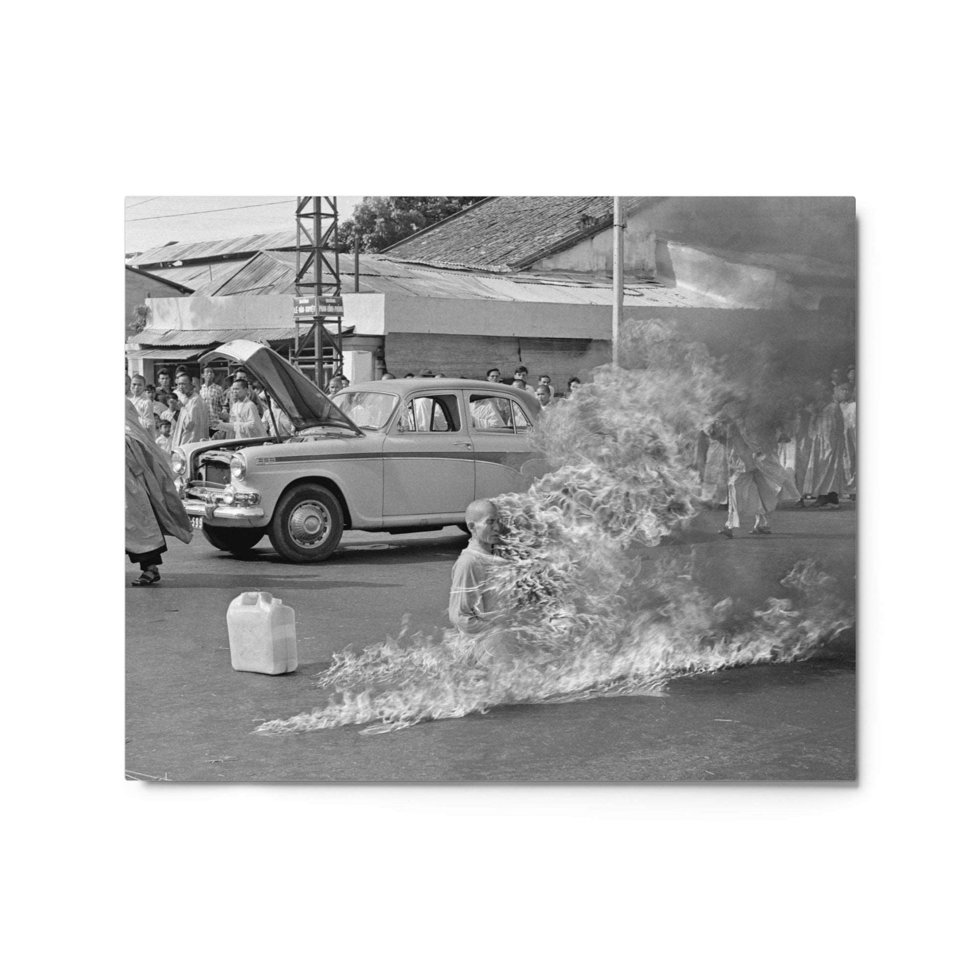 The Burning Monk - Malcom Browne, 1963, Metal Print