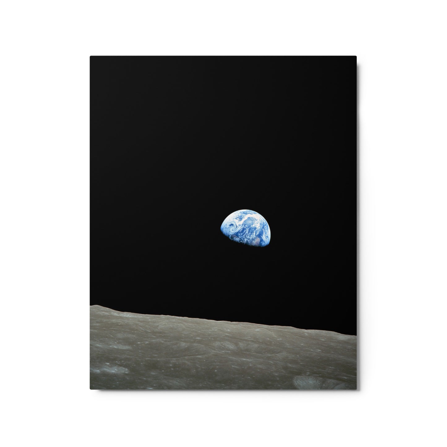 Earthrise, William Anders Apollo 8, 1968, Metal Print