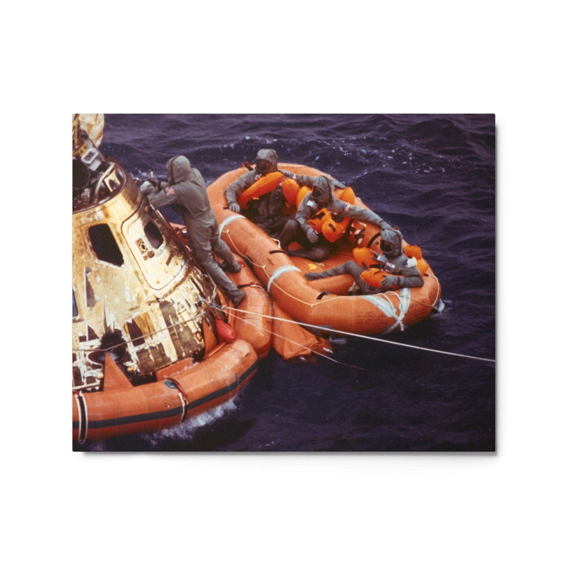 Apollo 11 Recovery Area, 1969, Metal Print