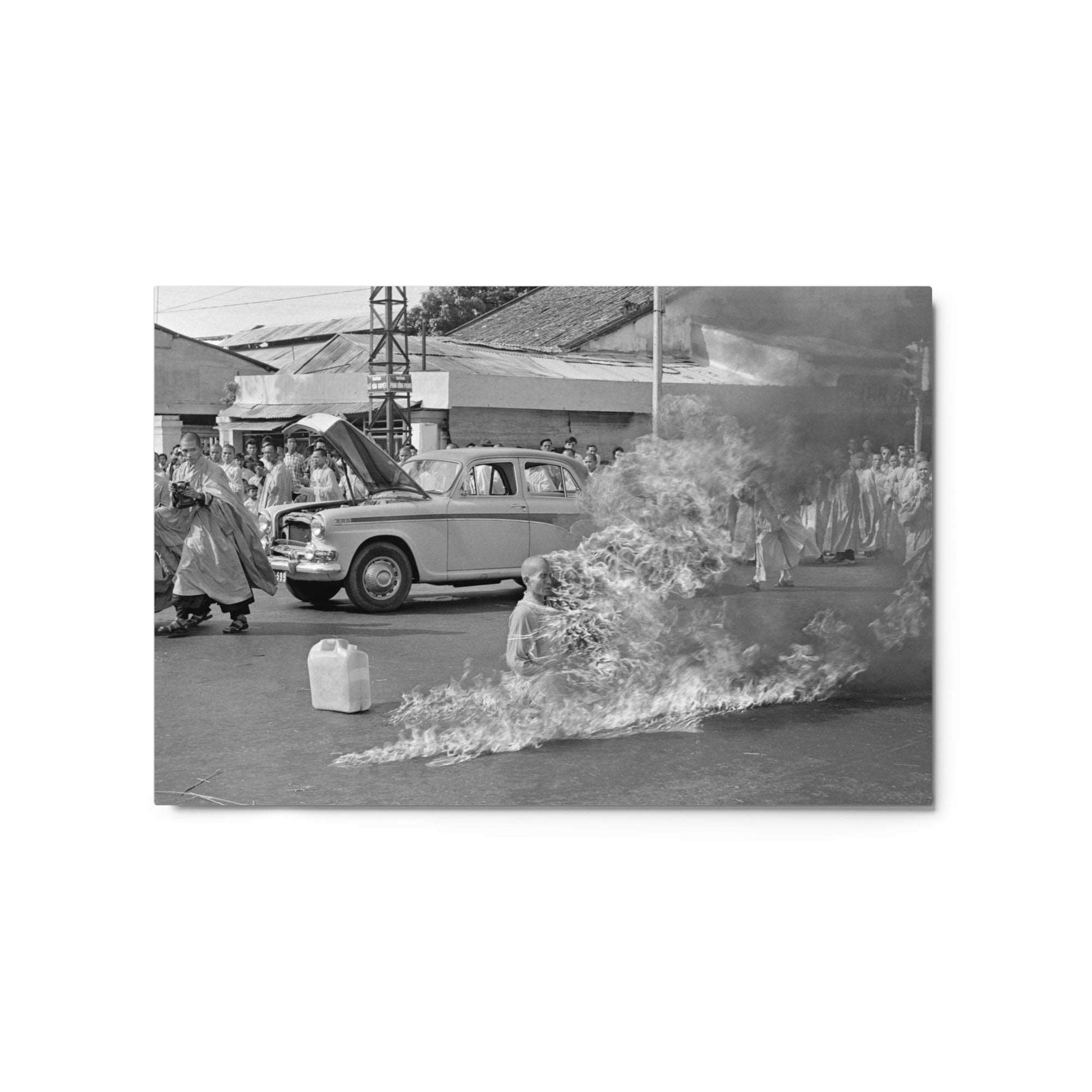 The Burning Monk - Malcom Browne, 1963, Metal Print