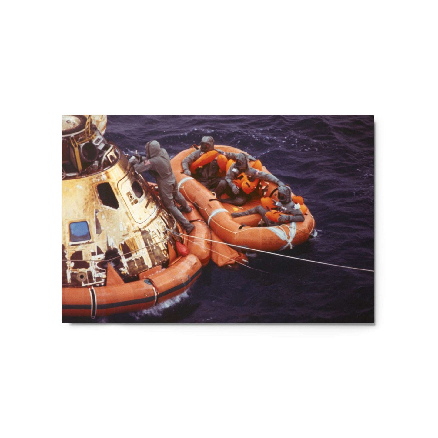 Apollo 11 Recovery Area, 1969, Metal Print