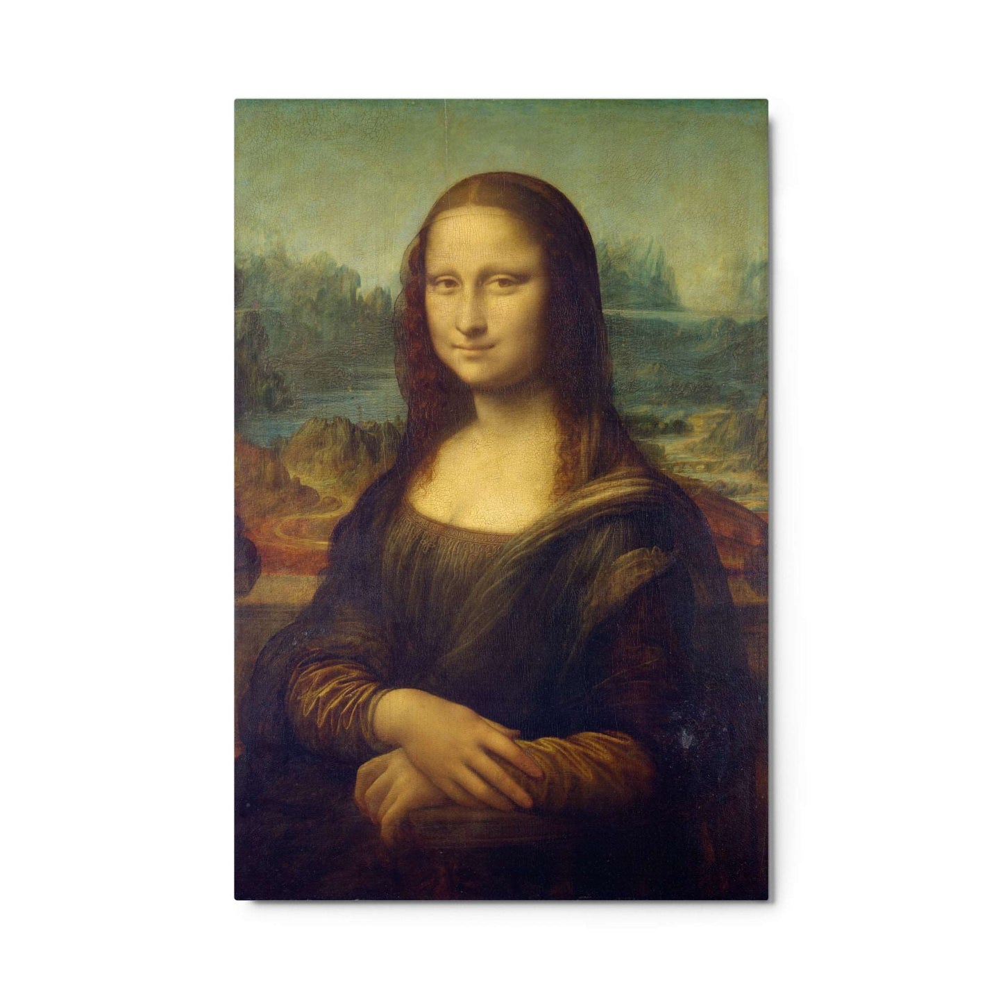 Mona Lisa, by Leonardo da Vinci, Metal Print