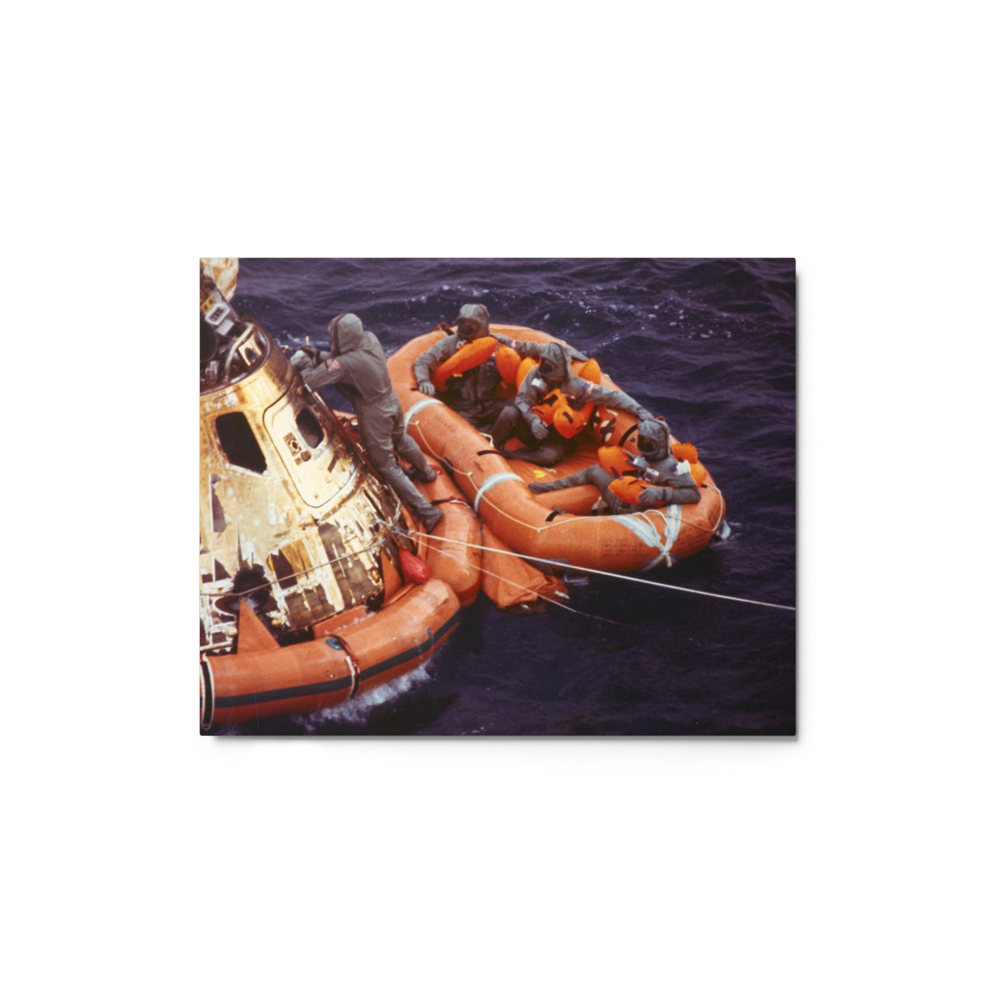 Apollo 11 Recovery Area, 1969, Metal Print